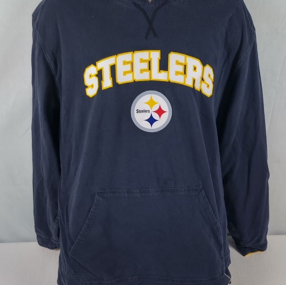 Pittsburgh Steelers Reebok Men's Size XL Reversible Hoodie Nfl Team Gear - Picture 3 of 12